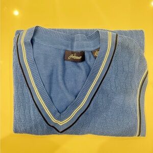 Jack Gitlaus blue Knit Sweater